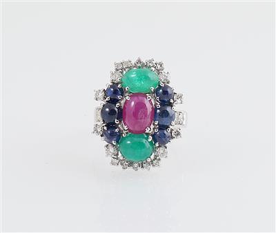 Brillant Farbstein Ring - Exquisite jewellery