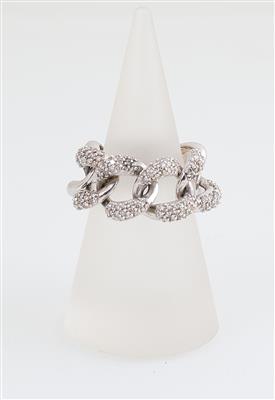 Brillant Kettenring zus. ca. 1,05 ct - Erlesener Schmuck