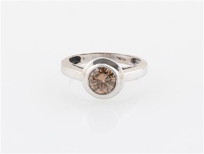 Ring mit künstlich farbverändertem Brillanten ca. 0,90 ct - Exquisite jewellery