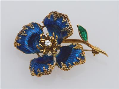 Brillant Blütenbrosche - Exquisite jewellery