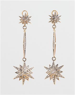 Brillant Ohrgehänge Sterne zus. ca. 2 ct - Exkluzivní šperky