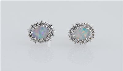 Brillant Opal Ohrstecker - Exquisite jewellery