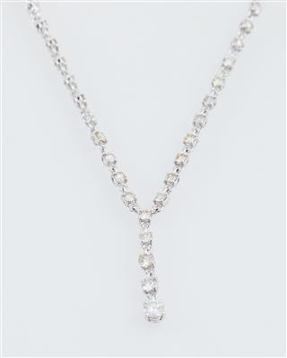 Brillantcollier zus. ca. 7,20 ct - Erlesener Schmuck