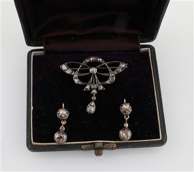 Diamantrauten Garnitur zus. ca. 1 ct - Exkluzivní šperky