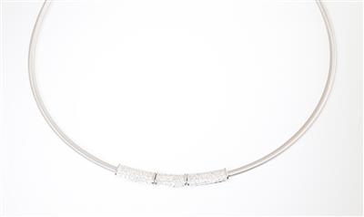 Brillantcollier zus. ca. 0,80 ct - Gioielli scelti