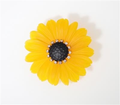 Brosche Sonnenblume - Exquisite jewellery