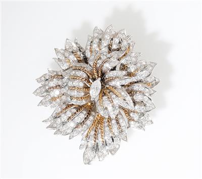 Diamantbrosche zus. ca. 2,90 ct - Exquisite jewellery