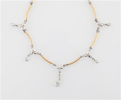 Diamantcollier zus. ca. 3,40 ct - Exquisite jewellery
