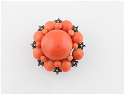 Korallenbrosche - Exquisite jewellery