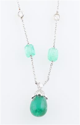 Brillant Smaragd Collier - Exquisite jewellery