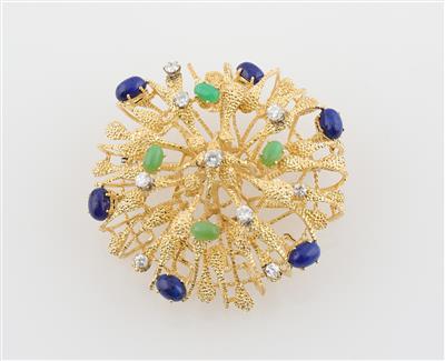 Brillantbrosche zus. ca. 1,10 ct - Exquisite jewellery