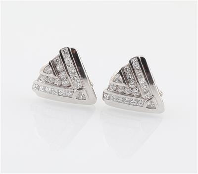 Diamant Ohrclips zus. ca. 3,30 ct - Exquisite jewellery