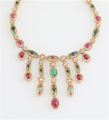 Brillant Farbstein Collier - Gioielli