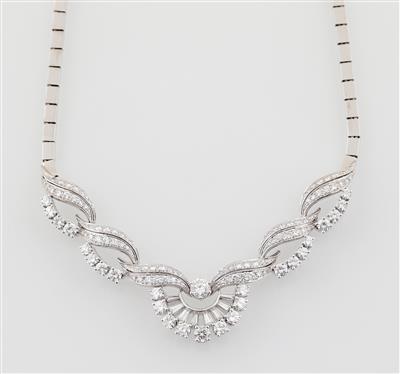 Brillantcollier zus. ca.3,80 ct - Klenoty