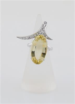 Diamant Heliodor Ring - Jewellery