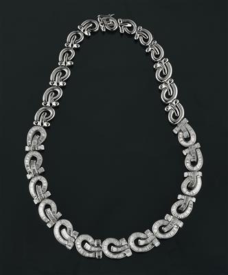 Diamantcollier zus. ca. 16 ct - Klenoty