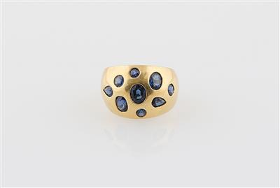 Saphirring zus. ca. 1,80 ct - Erlesener Schmuck