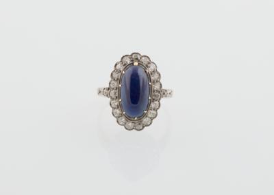 Altschliffdiamant Saphirring - Exquisite jewellery