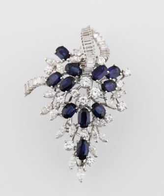 Brillant Saphir Anhänger - Exquisite jewellery
