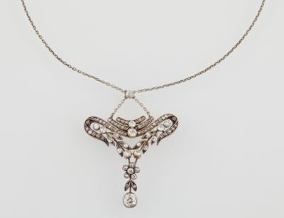 Diamantcollier zus. ca.1,30 ct - Exquisite jewellery