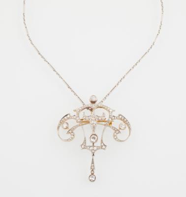 Diamantcollier zus. ca. 1,30 ct - Exquisite jewellery