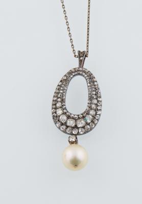 Diamant Kulturperlen Anhänger - Exquisite jewellery