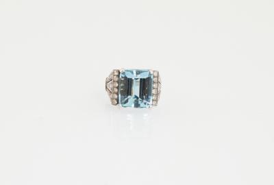 Diamant Aquamarin Ring - Erlesener Schmuck Weihnachtsauktion