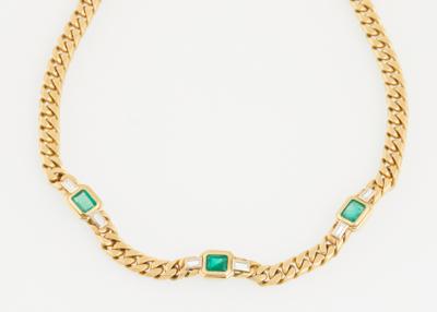 Diamant Samaragd Collier - Exquisite jewellery