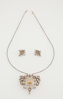 Diamant Schmuckgarnitur Krone zus. ca. 5 ct - Exkluzivní šperky