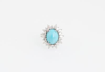 Diamant Türkis Ring - Gioielli scelti