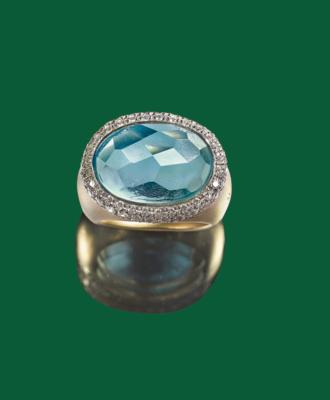 Pomellato Aquamarinring Eisberg - Erlesener Schmuck Weihnachtsauktion