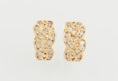 Brillantohrclips zus. ca. 1,60 ct - Exquisite jewellery