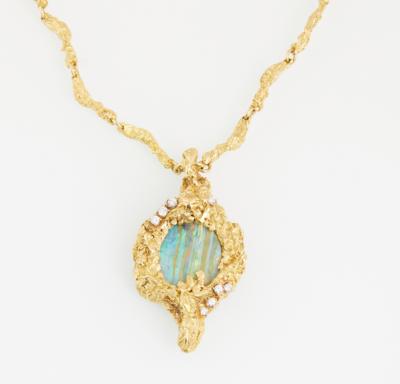 Boulder Opal Brillant Collier - Gioielli scelti