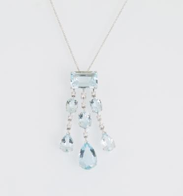 Brillant Aquamarin Collier - Gioielli scelti