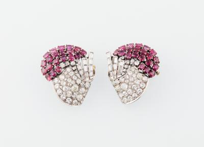 Diamant Rubin Kleiderclips - Exquisite jewellery