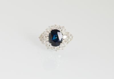 Diamant Saphir Ring - Exkluzivní šperky