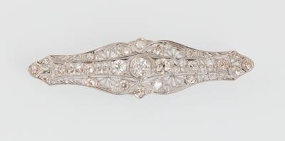 Diamantbrosche zus. ca. 3 ct - Exquisite jewellery