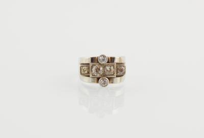 Altschliffdiamant Ring zus. ca. 1 ct - Erlesener Schmuck