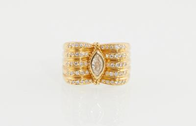 Brillant Diamantring zus. ca. 0,55 ct - Exquisite jewellery