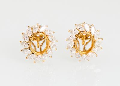 Diamant Ohrclips zus. ca. 4 ct - Exquisite jewellery