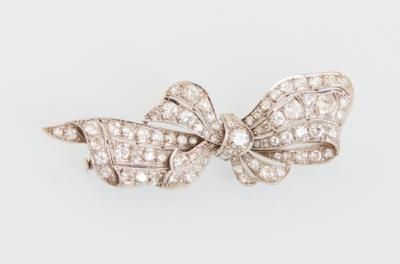Diamantbrosche Masche zus. ca.4 ct - Exquisite jewellery