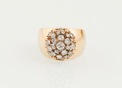 Diamantring zus. ca. 1 ct - Erlesener Schmuck