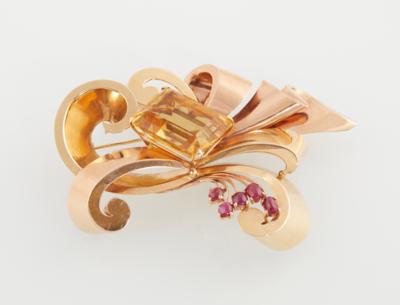 Citrinbrosche - Exquisite jewellery