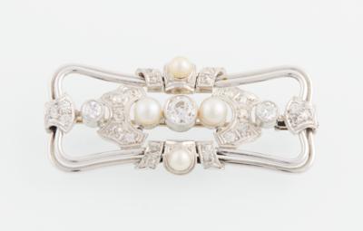 Altschliffdiamant Brosche zus. ca. 1,30 ct - Exquisite jewellery