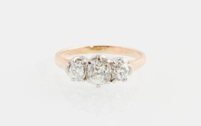 Altschliffdiamant Ring zus. ca. 1,20 ct - Gioielli scelti