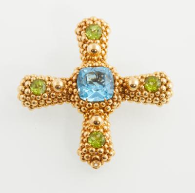 Brosche mit behandeltem Topas - Exquisite jewellery