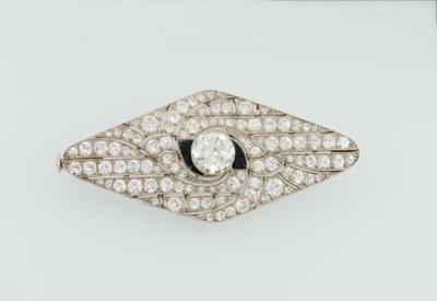 Altschliffdiamant Brosche zus. ca. 4,35 ct - Exquisite jewellery