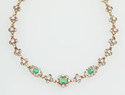 Diamant Smaragd Collier - Exquisite jewellery