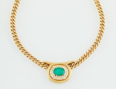 Diamant Smaragd Collier - Exquisite jewellery