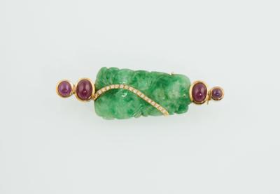Jadeitbrosche - Exquisite jewellery